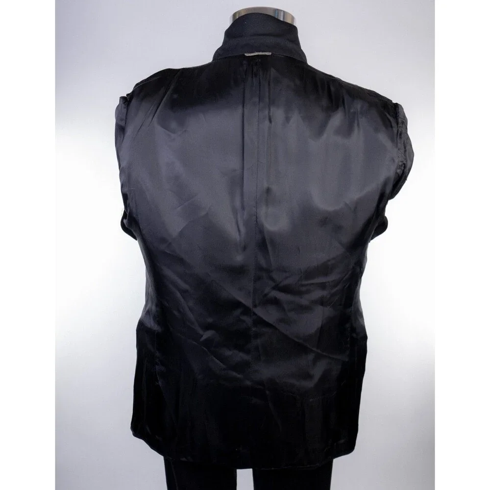 VTG Christian Dior Monsieur 42R Black Tuxedo Jacket Blazer One Button